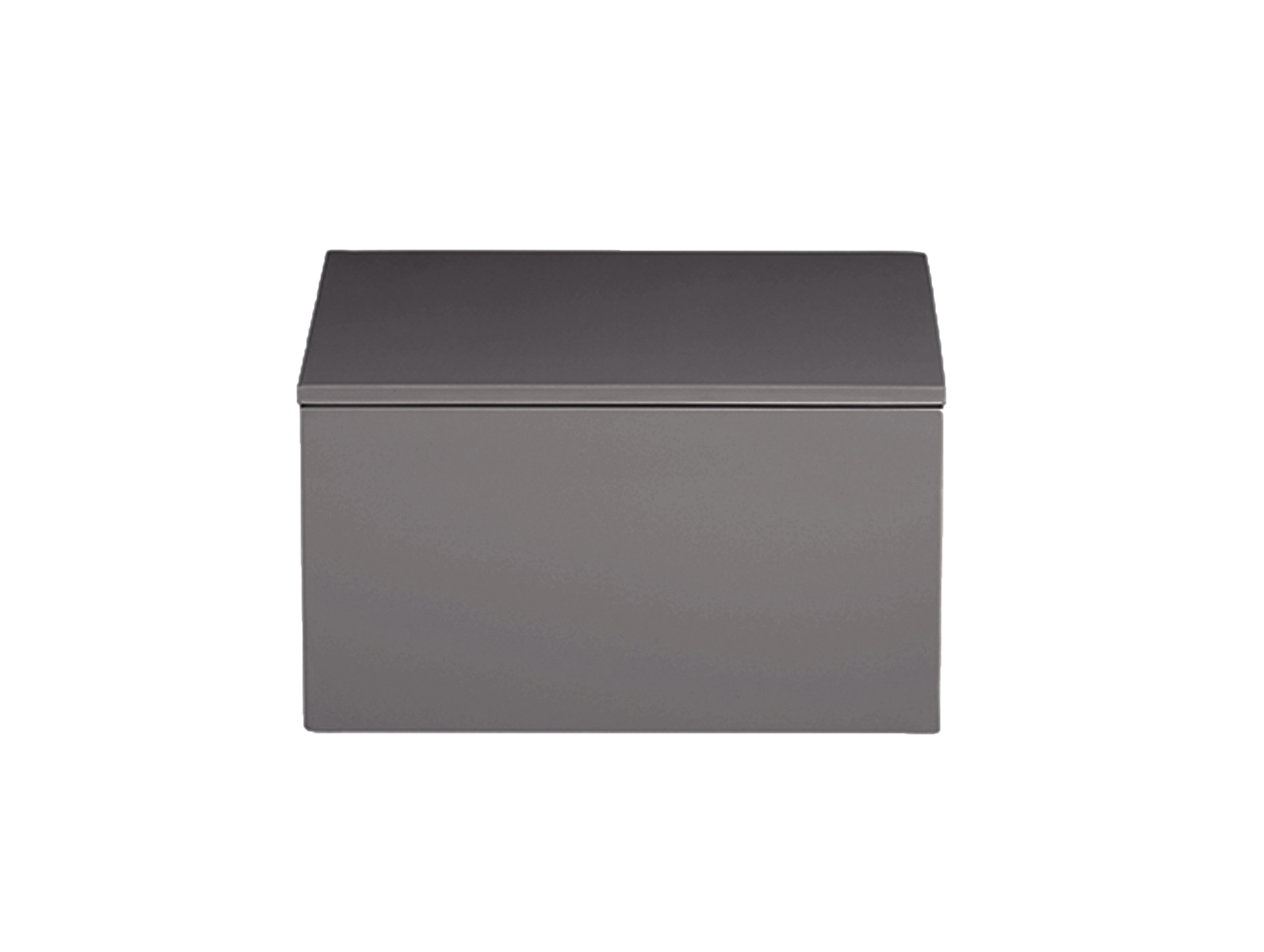 Lackbox mit Deckel hochglanz light grey 
